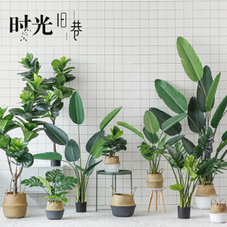 时光旧巷 植物仿真绿植假花盆栽 1.2m旅人蕉【热卖特惠款】