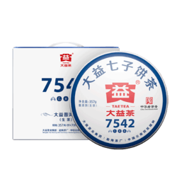 TAETEA 大益 7542生茶 普洱茶 357g*7饼一提装