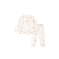 Hello Kitty 凯蒂猫 女童家居服套装 米底粉花 73cm