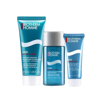 BIOTHERM 碧欧泉 清爽控油系列男士净肤细致护肤套装 4件套(水200ml+洁面40ml+水25ml+保湿露20ml)