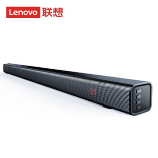 联想（Lenovo）条形电视音响 音箱 家庭影院 蓝牙5.0 无线连接 回音壁 可挂墙 soundbar 长条音箱  L011 黑色