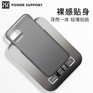 POWER SUPPORT 日本PowerSupport苹果11手机壳透明iphone11promax手机壳原装进口AirJacket超薄适用11pro磨砂手机壳硬壳