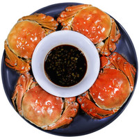 苏蟹之王 大闸蟹公3.3-3.6两/母2.3-2.6两 4对鲜活现货实物 螃蟹礼盒 海鲜水产