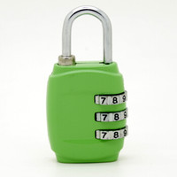 旅行用品旅行箱密码锁行李箱包锁健身房柜子密码锁拉杆箱小挂锁 绿色