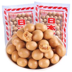 袋鱼皮花生米裹衣花生仁休闲坚果零食小吃多规格可选日本豆2袋尝鲜价