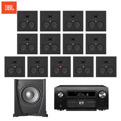 JBL STUDIO5 88IW+天龙X8500 13.1 音响  家庭影院 全景声套装 HIFI音响