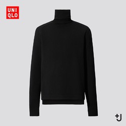 UNIQLO 优衣库  +J系列 432657 男士美利奴羊毛混纺针织衫