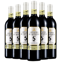 DIVINE JUSTINE 贾斯汀 G&G 70MD金奖 五星干红葡萄酒 750ml*6瓶