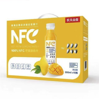 NFC果汁饮料 100%NFC芒果混合汁300ml*10瓶 礼盒