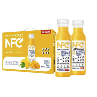 农夫山泉 NFC果汁饮料 100%NFC芒果混合汁300ml*10瓶 礼盒