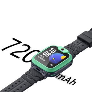 小天才 Q1A 4G智能手表 41.7mm 若竹灰色表壳 黑色TPU表带 (北斗、GPS)