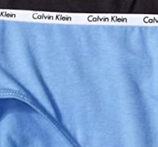 Calvin Klein 卡尔文·克莱 女士棉质弹力徽标三角内裤套装QD3713 5条装(黑色XL*1+浅蓝XL*1+深蓝XL*1+白色XL*1+橘红XL*1)