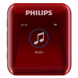 PHILIPS 飞利浦 SA2816 时尚HIFI MP3音乐播放器 红色
