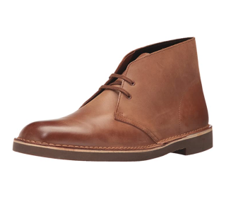 Clarks 其乐 Bushacre 2系列男士圆头皮革系带方跟短筒沙漠靴