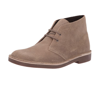 Clarks 其乐 Bushacre 2系列男士圆头皮革系带方跟短筒沙漠靴