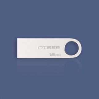 Kingston 金士顿 DTSE9 USB2.0 移动U盘+自定义定制 32GB 银色