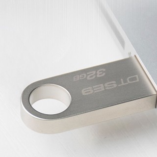 Kingston 金士顿 DTSE9 USB2.0 移动U盘+自定义定制 32GB 银色