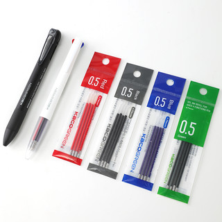 KACO module悦写4合1多功能中性笔按动水笔0.5mm黑蓝红自动铅笔四合一学生用文具K1030
