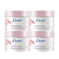 Dove 多芬  Creme-Dusch-Peeling 奶油淋浴磨砂膏，含石榴和乳木果油，令肌肤如丝般柔滑，4瓶装(4 x 225ml)