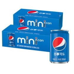百事可乐 Pepsi 可乐型汽水 碳酸饮料整箱 迷你罐200mlx20听(新老包装随机发货)百事出品 *2件