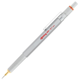 rOtring 红环 800 防断芯自动铅笔 银色 0.7mm 单支装