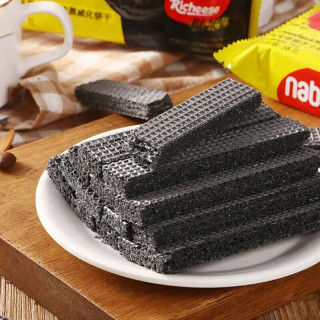 商品richeese 丽芝士 nabati 黑威化饼干 奶酪味 58g*10包