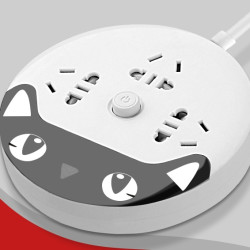 deripus 戴利普 多孔带线插板 黑白 0.8m(送手机支架 爬墙贴)