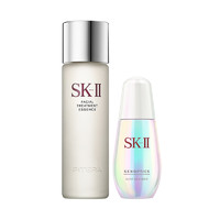 SK-II sk2 神仙水小灯泡面部护肤品套装 神仙水精华水230ml+小灯泡面部精华50ml