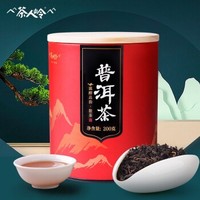 京东PLUS会员：茶人岭 普洱茶熟茶 罐装 200g