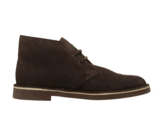 Clarks 其乐 Bushacre 2系列男士皮革低跟系带短靴26141154 Brown Suede9 M US