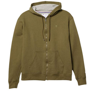 Champion Powerblend男士连帽拉链卫衣S0891 Cargo Olive M