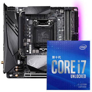 技嘉（GIGABYTE）Z490I AORUS ULTRA 主板+英特尔（Intel）i7-10700K 酷睿八核 主板套装/CPU主板套装