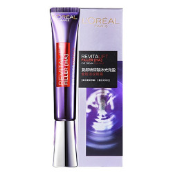 欧莱雅紫熨斗眼霜玻色因保湿补水淡化细纹抗皱女30ml