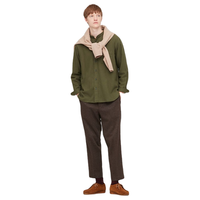 UNIQLO 优衣库 428969 男士法兰绒立领衬衫