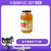 韩国进口草绿园蜂蜜柚子茶1kg/瓶 水果茶冲饮饮品冲泡罐装原装