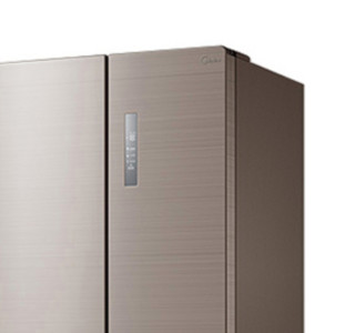 Midea 美的 冰箱洗衣机套装 BCD-448WTPZM(E)变频对开门冰箱448L 爵士棕+MG100V70WD5滚筒洗衣机10kg 白色
