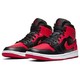 Nike耐克 Air Jordan 1 Mid AJ1 小禁穿 黑红脚趾篮球鞋子