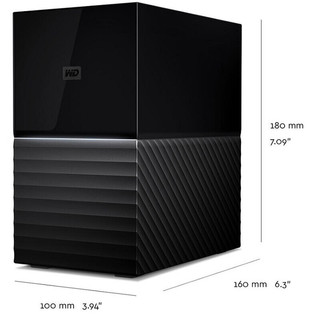 Western Digital 西部数据 My Book Duo系列 3.5英寸Type-C移动机械硬盘 12TB USB 3.1 黑色