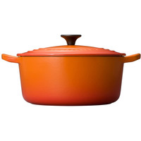 Le Creuset 酷彩 Cocotte Rondo 铸铁搪瓷汤锅 22cm 橙色