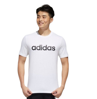 adidas NEO  M ESNTL LOGO T 男士运动T恤 GJ8916 白色 L