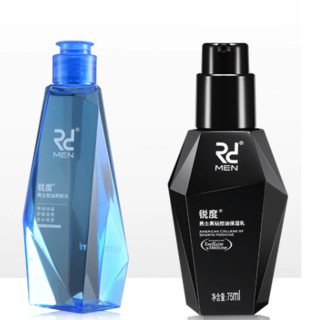 RD 锐度 男士黑白分时洁面护肤套装 4件套(洁面皂150ml+洁面乳150ml+爽肤水200ml+保湿乳75ml)