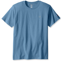 Champion 男士棉质刺绣圆领套头短袖T恤T0223 Swiss Blue XL