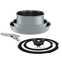 Tefal 特福 Ingenio系列 L65290 6层涂层煎锅套装 6件套 丝灰色