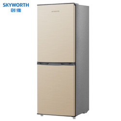创维 (SKYWORTH) 170升 双门冰箱 家用小冰箱  节能电冰箱 租户宿舍必备 静音节能冰箱 健康除菌 BCD-170
