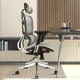 支家 ZY 人体工学椅家用办公椅  黑框灰网+铝合金脚