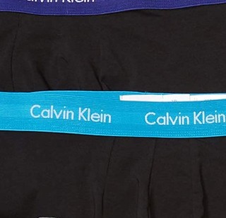 Calvin Klein 卡尔文·克莱 男士纯棉弹力低腰平角内裤套装NU2664 3条装(Open Ocean+Middle Ground Heather+Blue Topaz)S