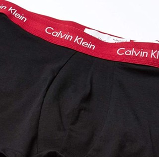 Calvin Klein 卡尔文·克莱 男士纯棉弹力低腰平角内裤套装NU2664 3条装(Downtown Pink+Dark Blue Heather+April Wb)S
