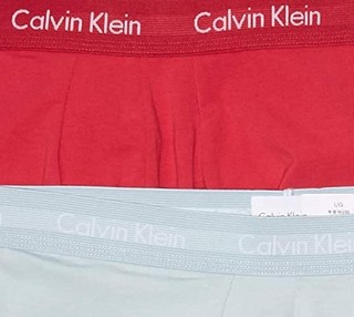 Calvin Klein 卡尔文·克莱 男士纯棉弹力低腰平角内裤套装NU2664 3条装(Downtown Pink+Dark Blue Heather+April)XL
