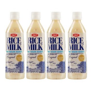 OKF 韩国进口 奶味米露植物饮料 浓缩大米汁健康饮品500ml*4瓶 *4件