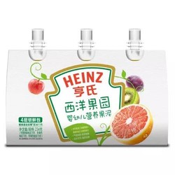 Heinz 亨氏 婴幼儿辅食 西梅泥 78g*3袋 *3件